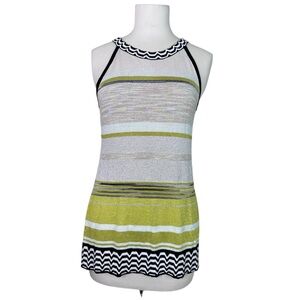 WHBM Slightly Sparkly Geometric Tunic Top M